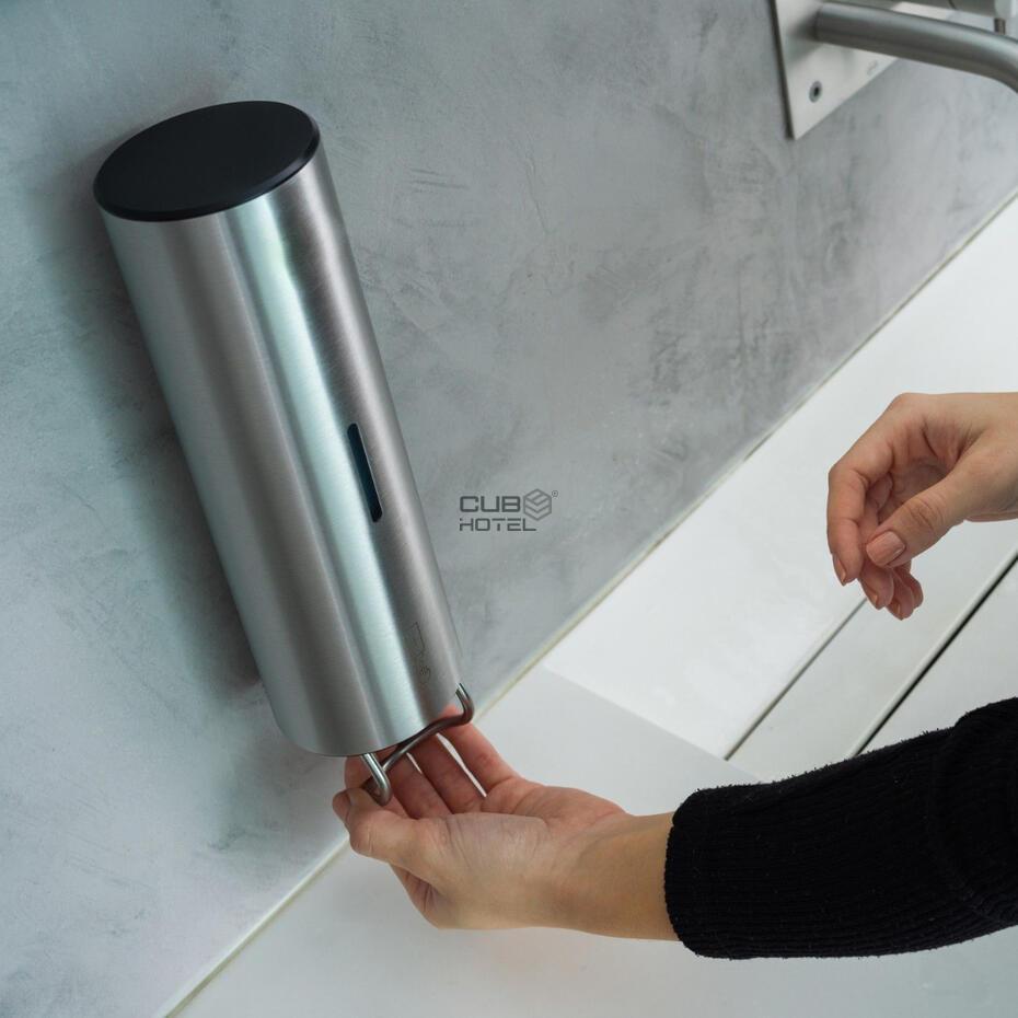 Brushed Stainless Steel Manual Liquid Soap Dispenser